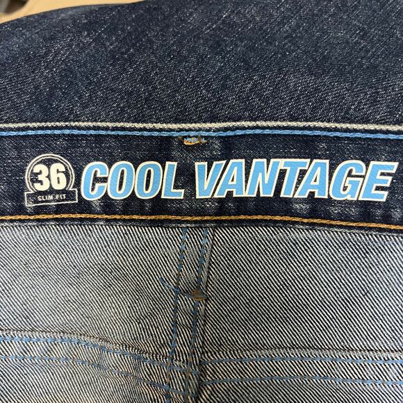 Wrangler cool vantage jeans 
men’s 50x32 slim fit dark wash 
36mcvds rn 130273 - Picture 7 of 7